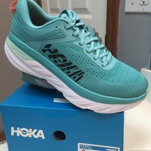 Womens HOKA Bondi 7 Brand New Size 9 Medium Light Blue